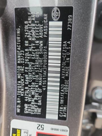 2023 TOYOTA CAMRY SE N #3304430586