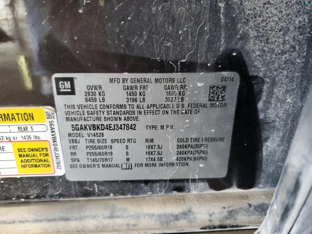 2014 BUICK ENCLAVE - 5GAKVBKD4EJ347842