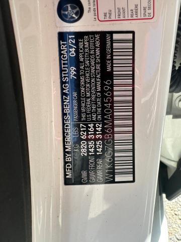 2021 MERCEDES-BENZ S 580 4MAT W1K6G7GB6MA045696