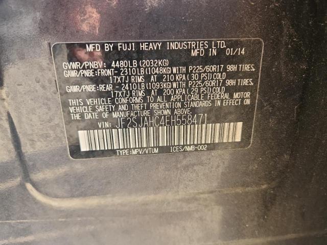 2014 SUBARU FORESTER 2 - JF2SJAHC4EH558471