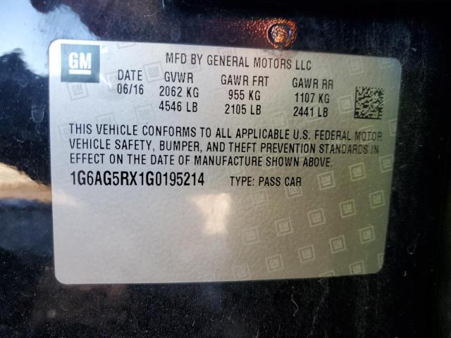 2016 CADILLAC ATS 1G6AG5RX1G0195214