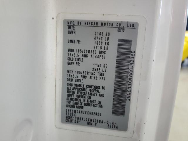 2019 NISSAN NV200 2.5S - 3N6CM0KN7KK692020