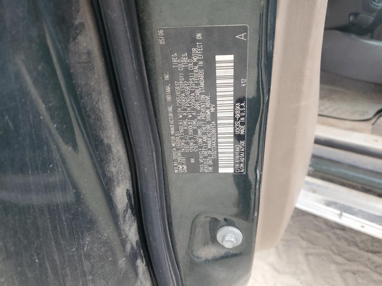 Lot #3273729352 2006 TOYOTA SEQUOIA SR