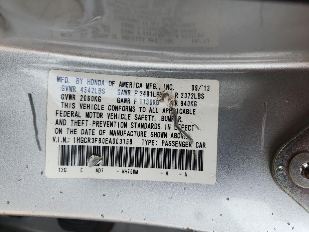 2014 HONDA ACCORD EXL - 1HGCR3F80EA003159