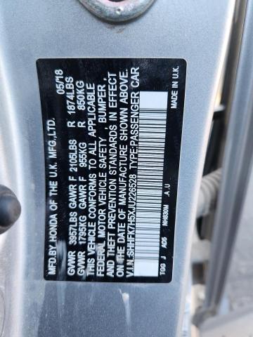 2018 HONDA CIVIC EX #3278789648