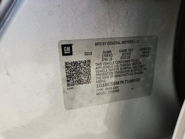 2019 CHEVROLET CRUZE LS 1G1BC5SM7K7148033