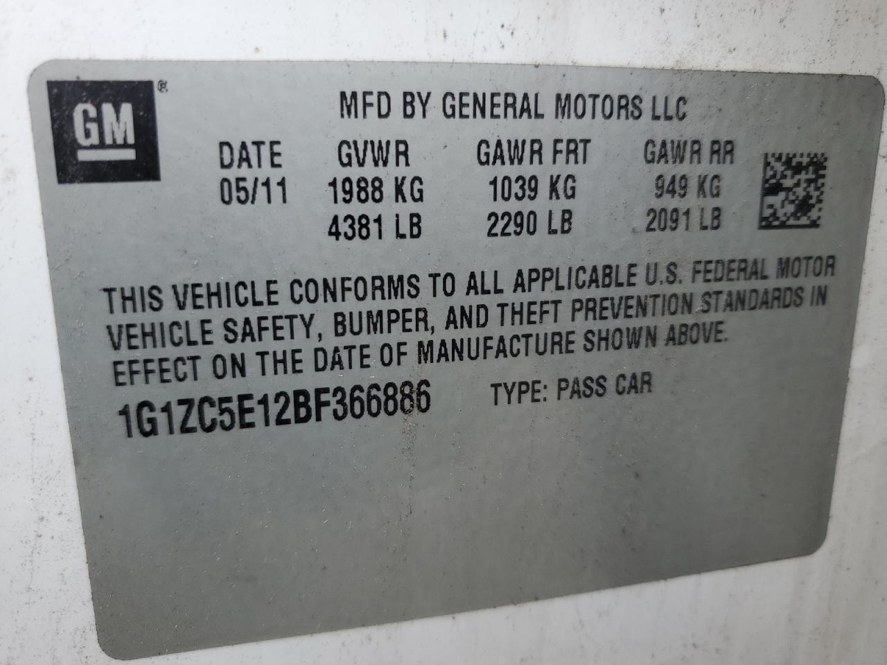 CHEVROLET MALIBU 1LT