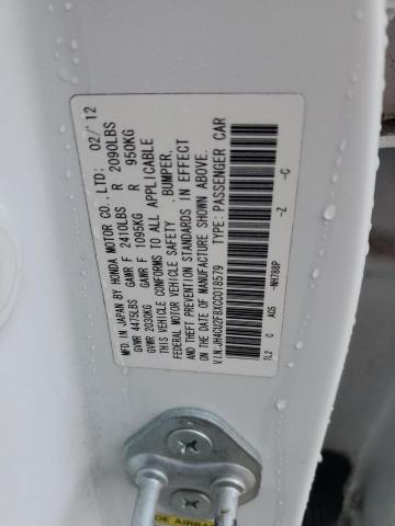 2012 ACURA TSX SE - JH4CU2F8XCC018579