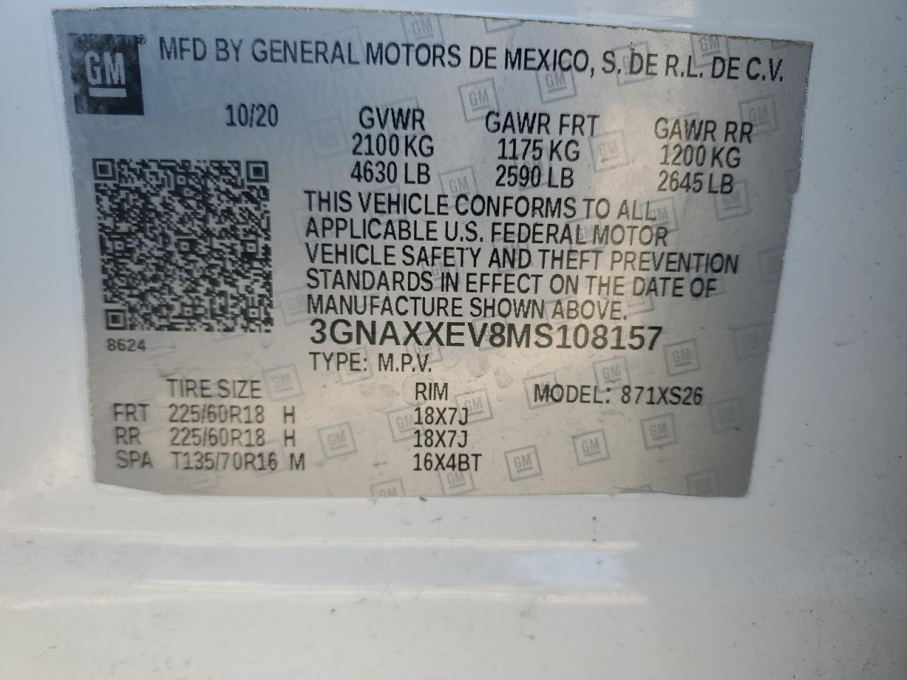 CHEVROLET EQUINOX PREMIER