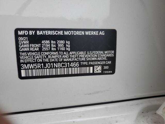 2022 BMW 330I - 3MW5R1J01N8C31466