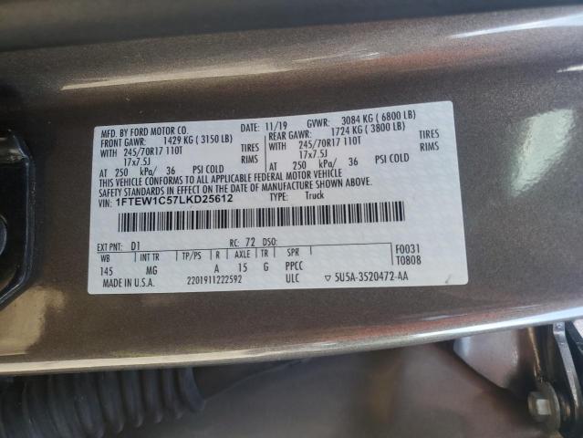 2020 FORD F150 SUPER #3310310965