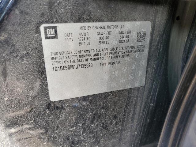 2018 CHEVROLET CRUZE LT 1G1BE5SM1J7125520