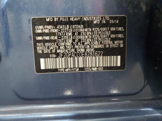 2014 SUBARU XV CROSSTR - JF2GPACC0E8281622