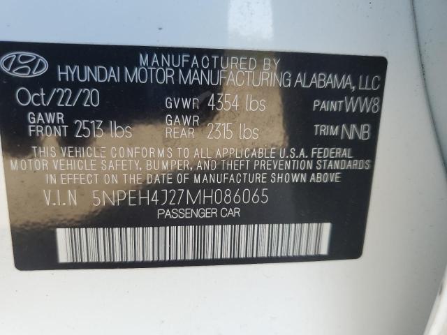 2021 HYUNDAI SONATA LIM 5NPEH4J27MH086065