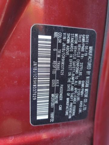 2019 NISSAN ROGUE SPOR - JN1BJ1CR9KW337629