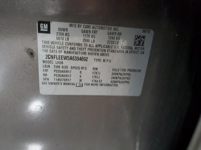 2010 CHEVROLET EQUINOX LT - 2CNFLEEW5A6394692