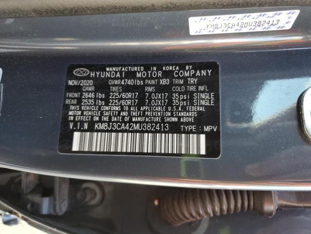 2021 HYUNDAI TUCSON LIM KM8J3CA42MU382413