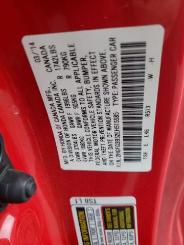 2014 HONDA CIVIC LX - 2HGFG3B52EH515585