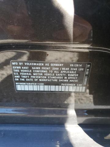 2015 VOLKSWAGEN CC SPORT - WVWBN7AN4FE811339