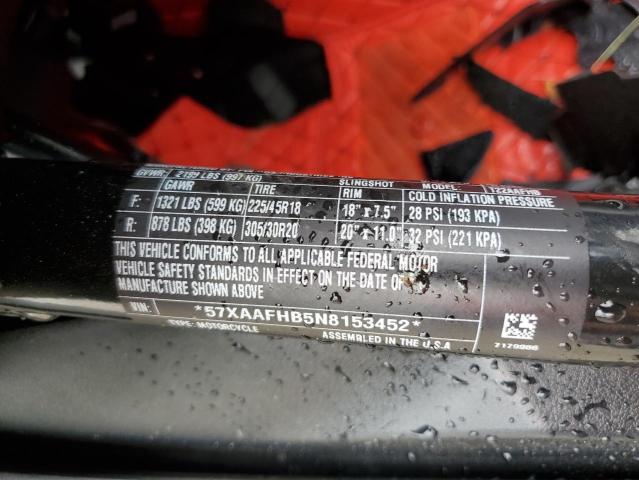 2022 POLARIS SLINGSHOT - 57XAAFHB5N8153452