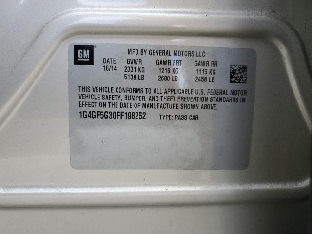 2015 BUICK LACROSSE P 1G4GF5G30FF198252