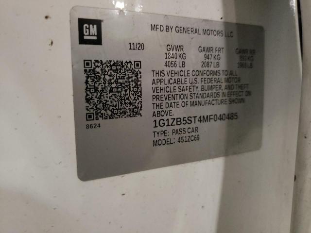 2021 CHEVROLET MALIBU LS #3291349143