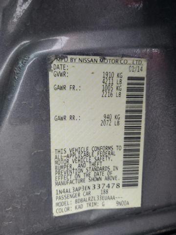 2014 NISSAN ALTIMA 2.5 - 1N4AL3AP3EN337478