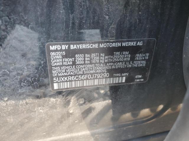 2015 BMW X5 XDRIVE5 - 5UXKR6C56F0J79290