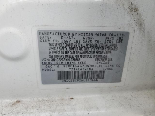 2017 NISSAN VERSA NOTE - 3N1CE2CPXHL370666