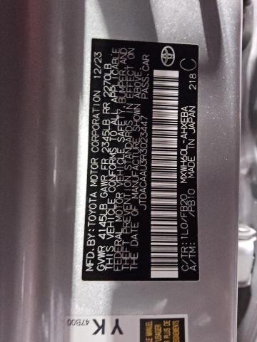 2024 TOYOTA PRIUS LE - JTDACAAU3R3023447