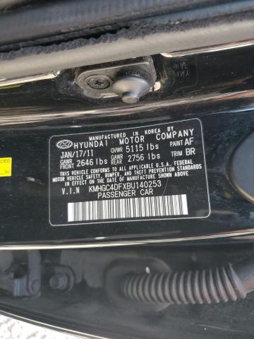 2011 HYUNDAI GENESIS 4. - KMHGC4DFXBU140253