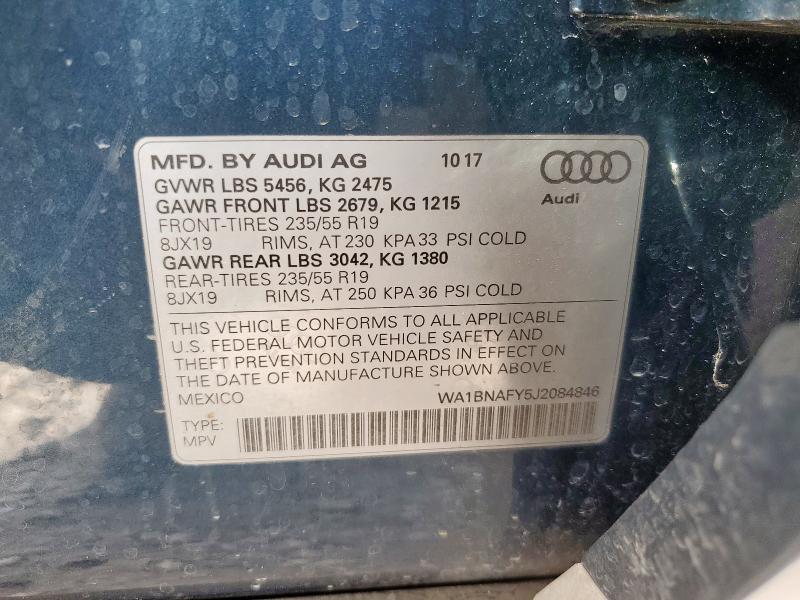 2018 AUDI Q5 PREMIUM #3279488248