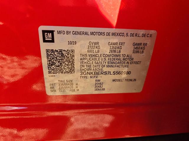 2020 CHEVROLET BLAZER RS #3291362154