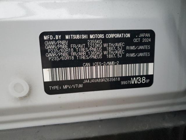 2024 MITSUBISHI OUTLANDER - JA4J4VA89RZ635618