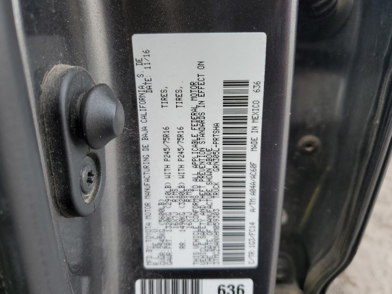 TOYOTA TACOMA DOUBLE CAB