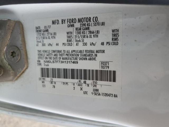 2017 FORD TRANSIT CO #3291175975