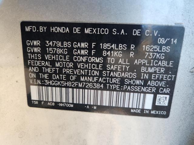 2015 HONDA FIT EX 3HGGK5H82FM726384