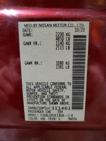 2020 NISSAN LEAF SL PL #3290207234