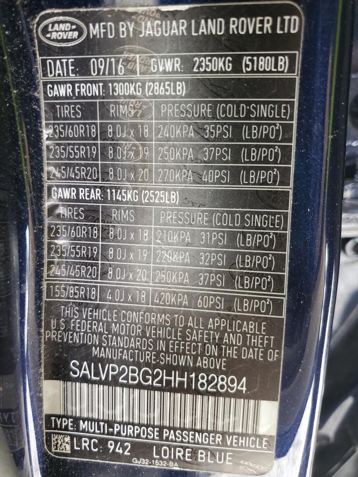 LAND ROVER RANGE ROVER SE