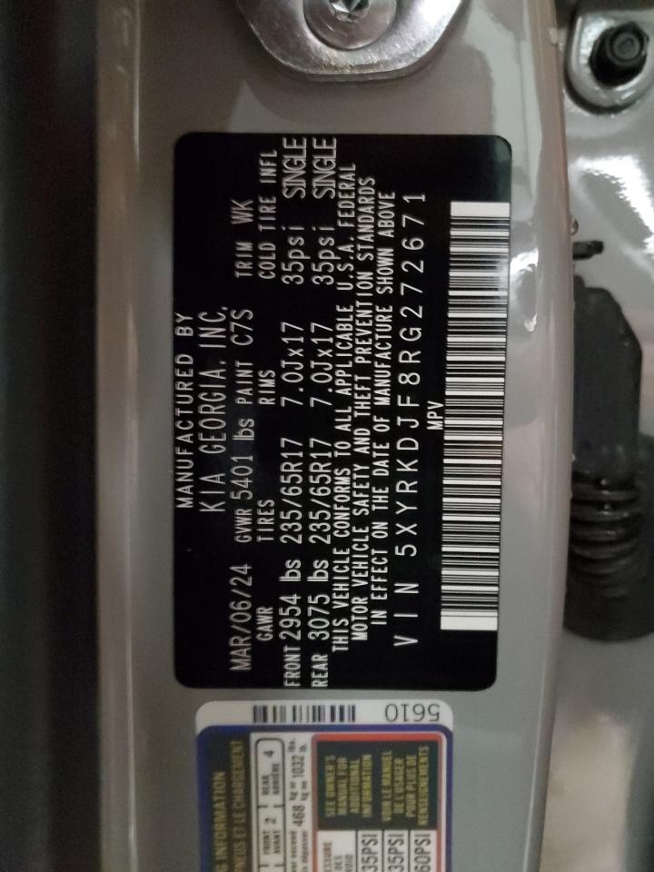 Lot #3293705386 2024 KIA SORENTO SX