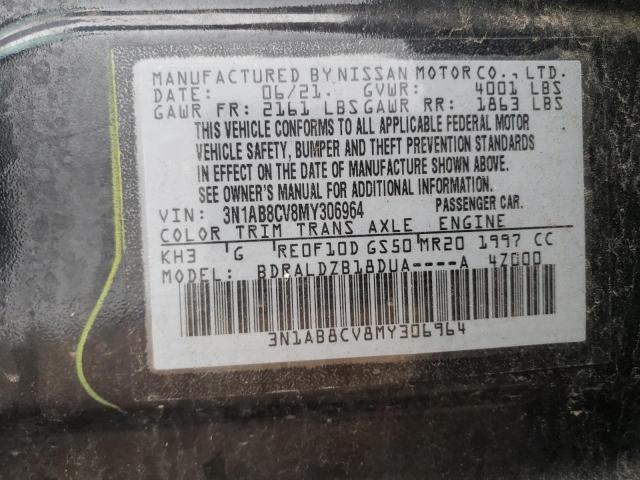 2021 NISSAN SENTRA SV #3291338137