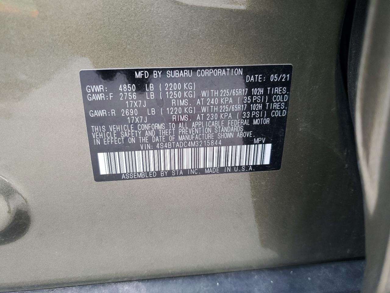 SUBARU OUTBACK PREMIUM