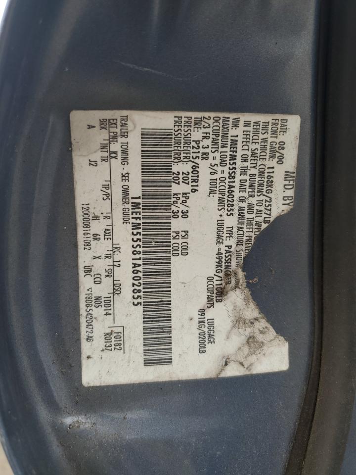 Lot #3301846385 2001 MERCURY SABLE LS P