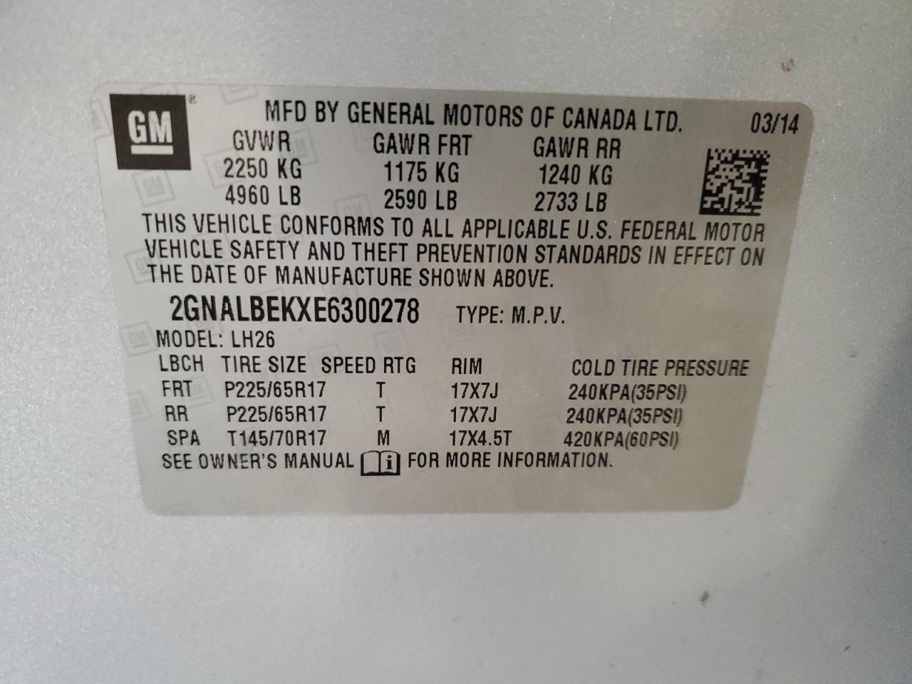 CHEVROLET EQUINOX LT