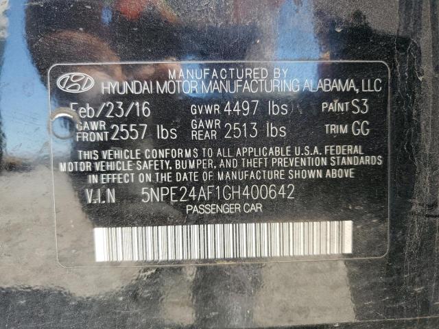 2016 HYUNDAI SONATA 5NPE24AF1GH400642