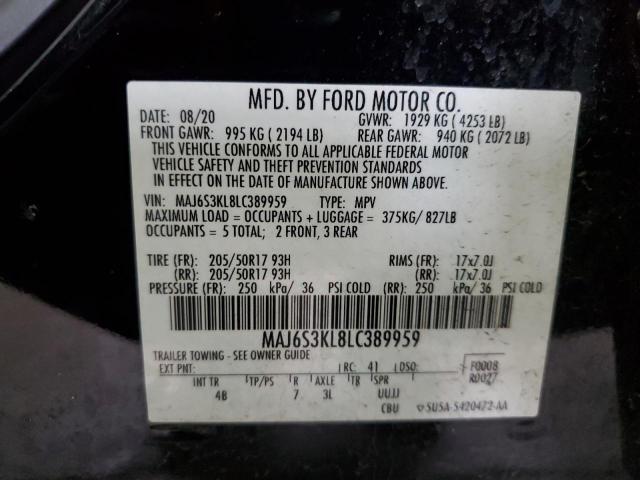 2020 FORD ECOSPORT T #3285794650