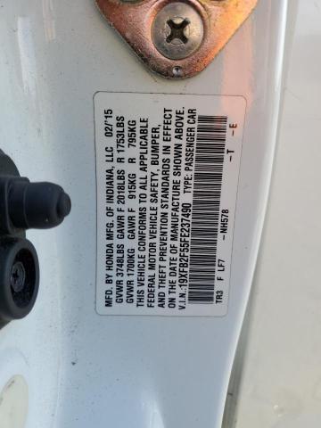 2015 HONDA CIVIC LX 19XFB2F55FE237490