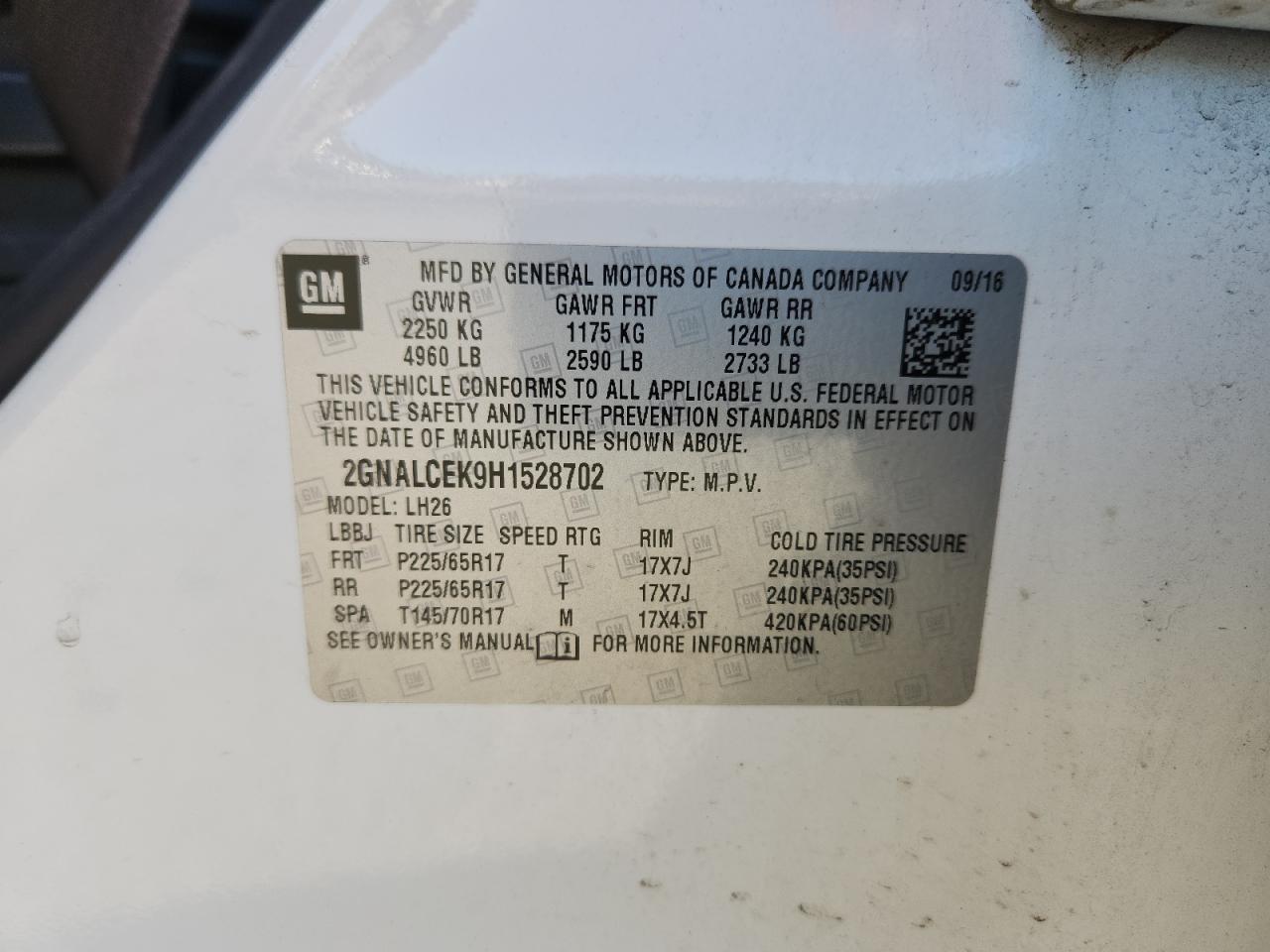 CHEVROLET EQUINOX LT