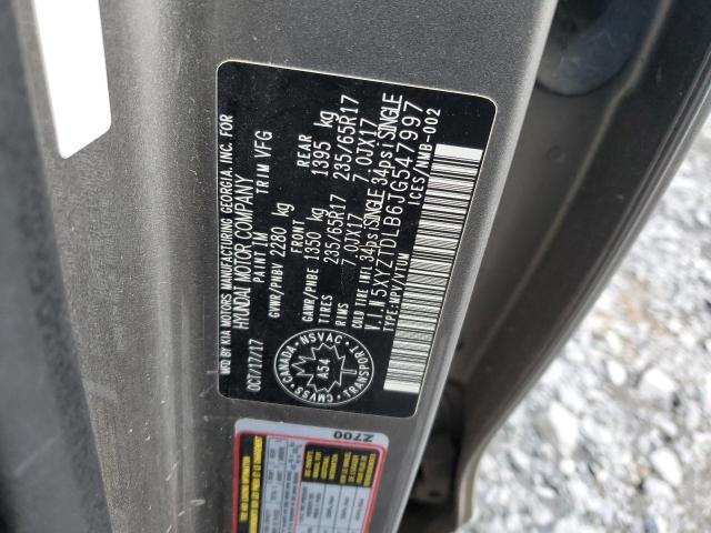 2018 HYUNDAI SANTA FE S - 5XYZTDLB6JG547997