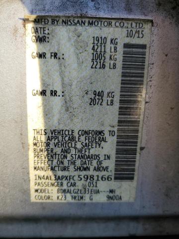 2015 NISSAN ALTIMA 2.5 #3279729936